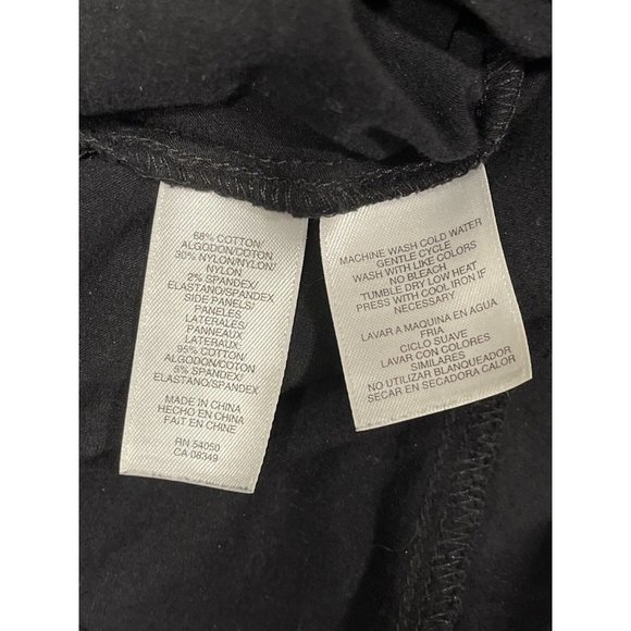 Jones New York Sport Woman Black Button Collared Shirt Stretch Roll Tab Size 1X - Picture 6 of 9